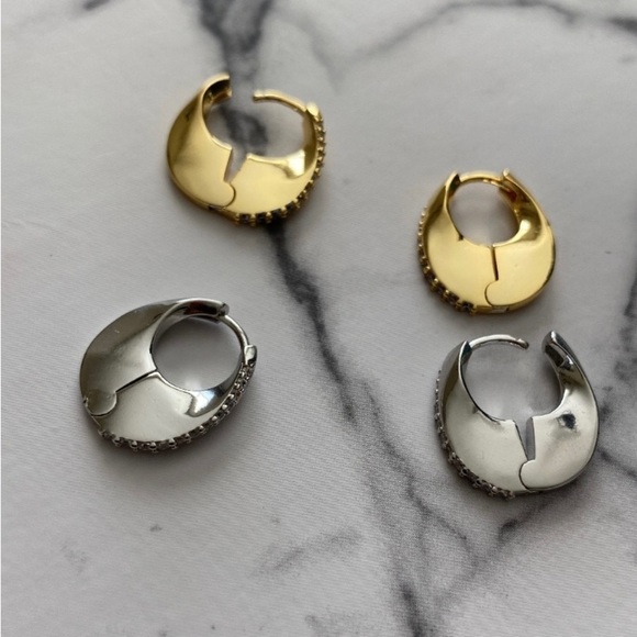 BaubleBar Jewelry - Geo Minimalist Layer Earrings